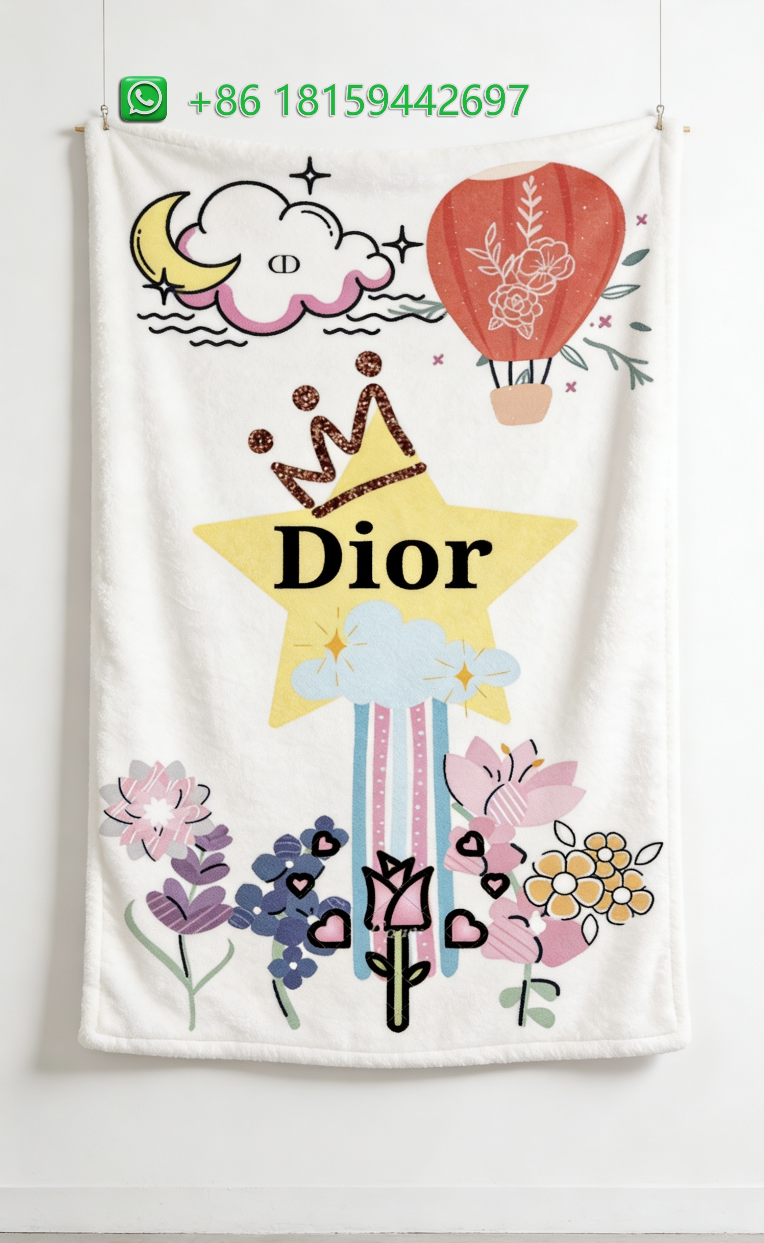 Dior Throw Blankets
